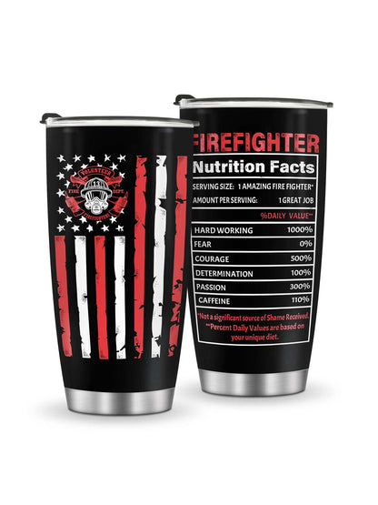 Jekeno Mug Tumbler Gifts For Firefighter - Fireman Drinking Cups Presents For Men Boy Dad Father Husband Son Grandpa Friends Adult From Daughter Son Wife Travel Coffee Mug For 20oz Stainless Steel Valentine&