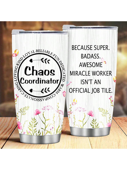 1pc 20 Oz English Insulated Cup-My Daily Bible Affirmations, With Lid, Insulated Stainless Steel, Reusable And Vacuum, Keep Drinks Icy Cold, A Friendly Gift For Loved Ones, Women, Men, Mothers, Cars, Gyms And Travel