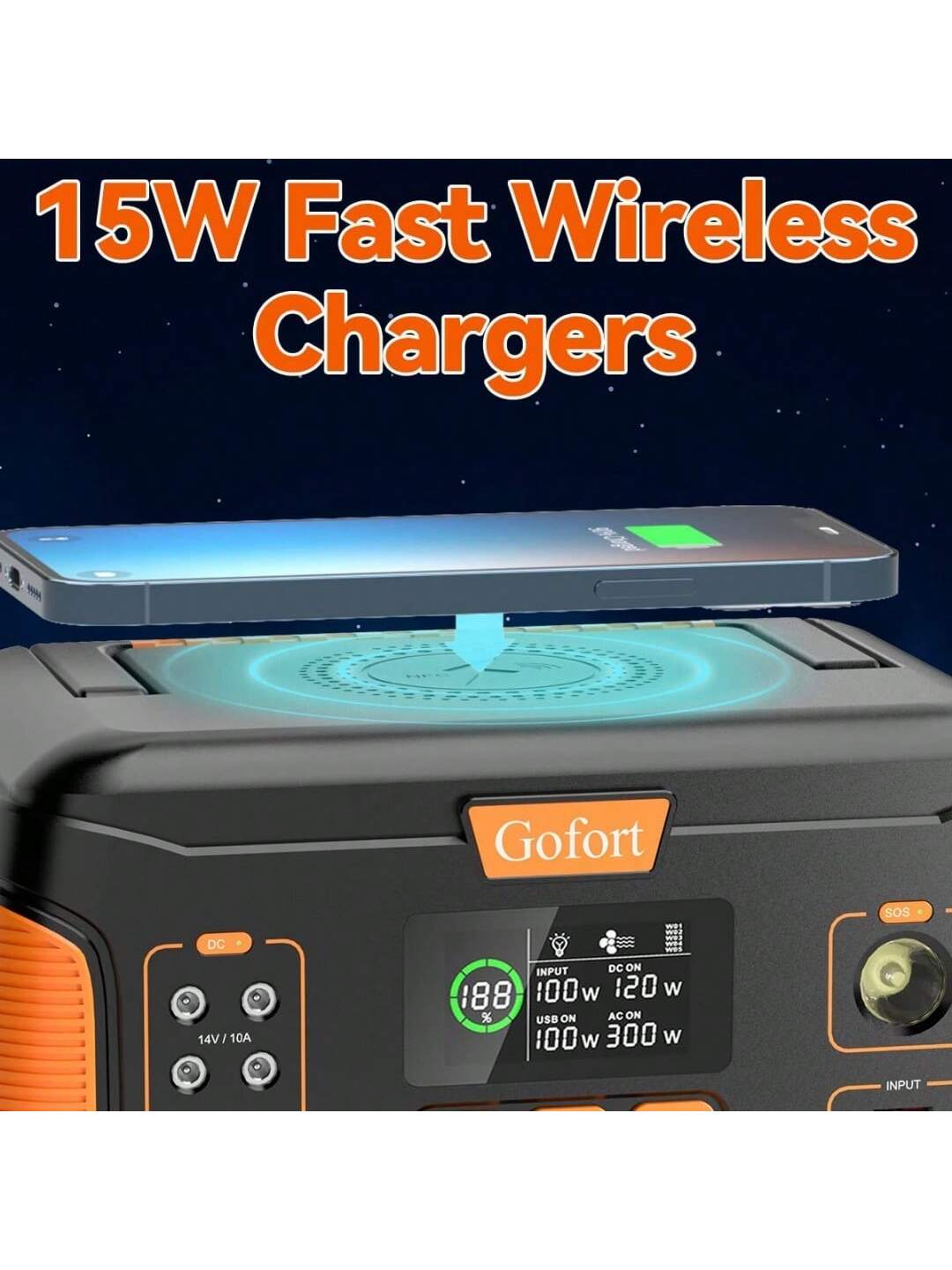 1000W Portable Power Station, 932Wh Solar Generator Power Supply Lithium Battery Pack With Wireless Charger, AC Outlets PD 60W Fast Charging USB QC3.0 Backup Battery For Outdoor Camping Home