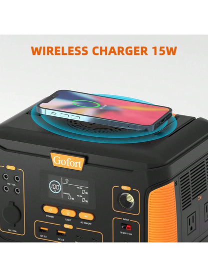 1000W Portable Power Station, 932Wh Solar Generator Power Supply Lithium Battery Pack With Wireless Charger, AC Outlets PD 60W Fast Charging USB QC3.0 Backup Battery For Outdoor Camping Home