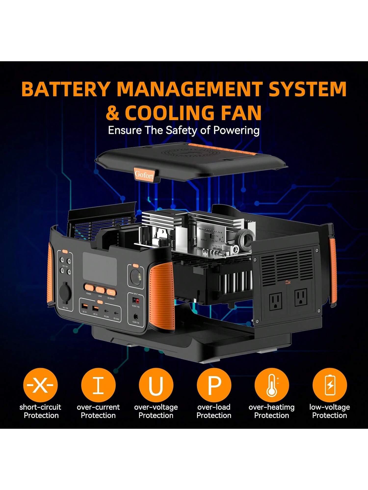 1000W Portable Power Station, 932Wh Solar Generator Power Supply Lithium Battery Pack With Wireless Charger, AC Outlets PD 60W Fast Charging USB QC3.0 Backup Battery For Outdoor Camping Home