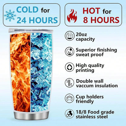 1pc 20 Oz English Insulated Cup-My Daily Bible Affirmations, With Lid, Insulated Stainless Steel, Reusable And Vacuum, Keep Drinks Icy Cold, A Friendly Gift For Loved Ones, Women, Men, Mothers, Cars, Gyms And Travel