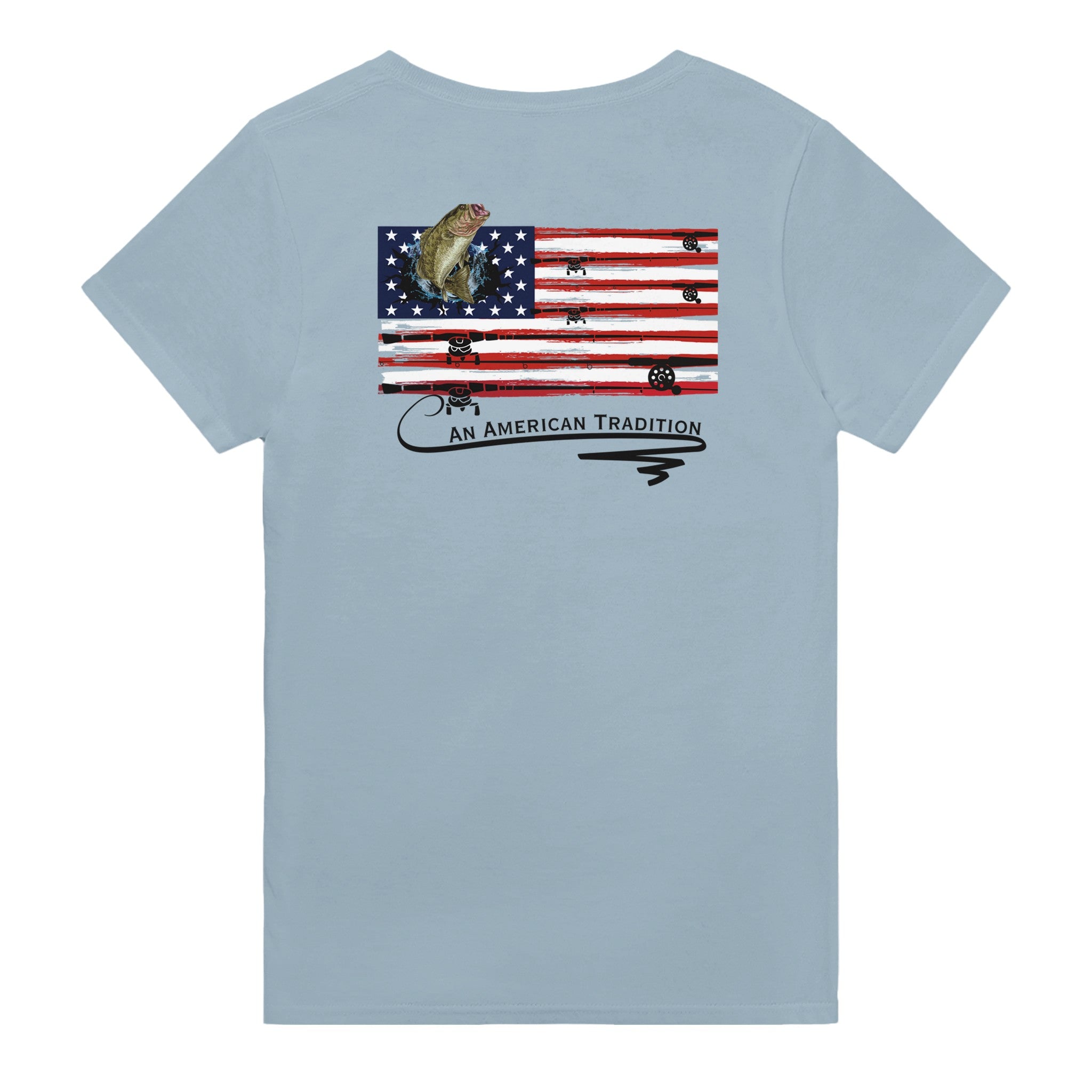 American Tradition - Fishing - Heavyweight Unisex Crewneck T-shirt