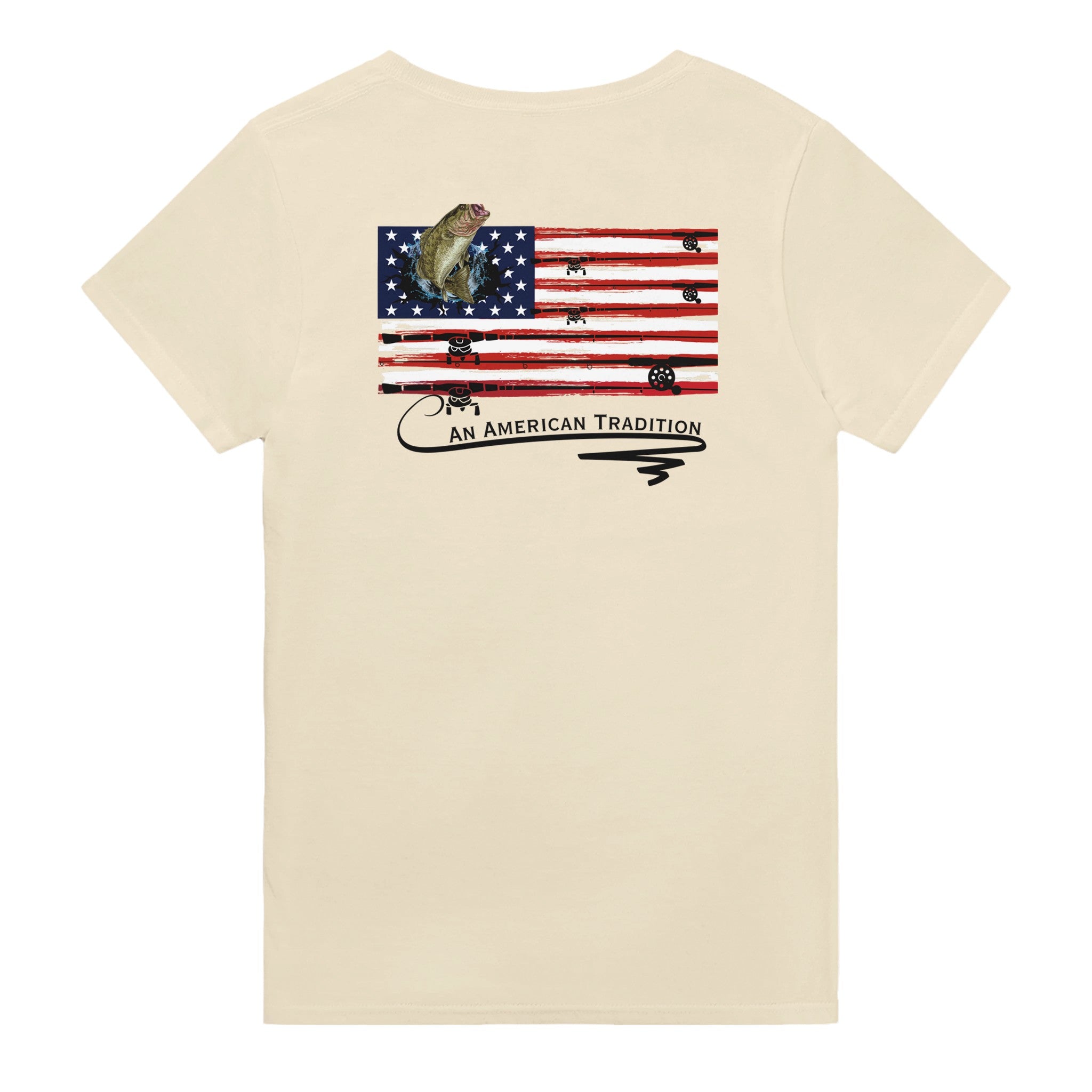 American Tradition - Fishing - Heavyweight Unisex Crewneck T-shirt