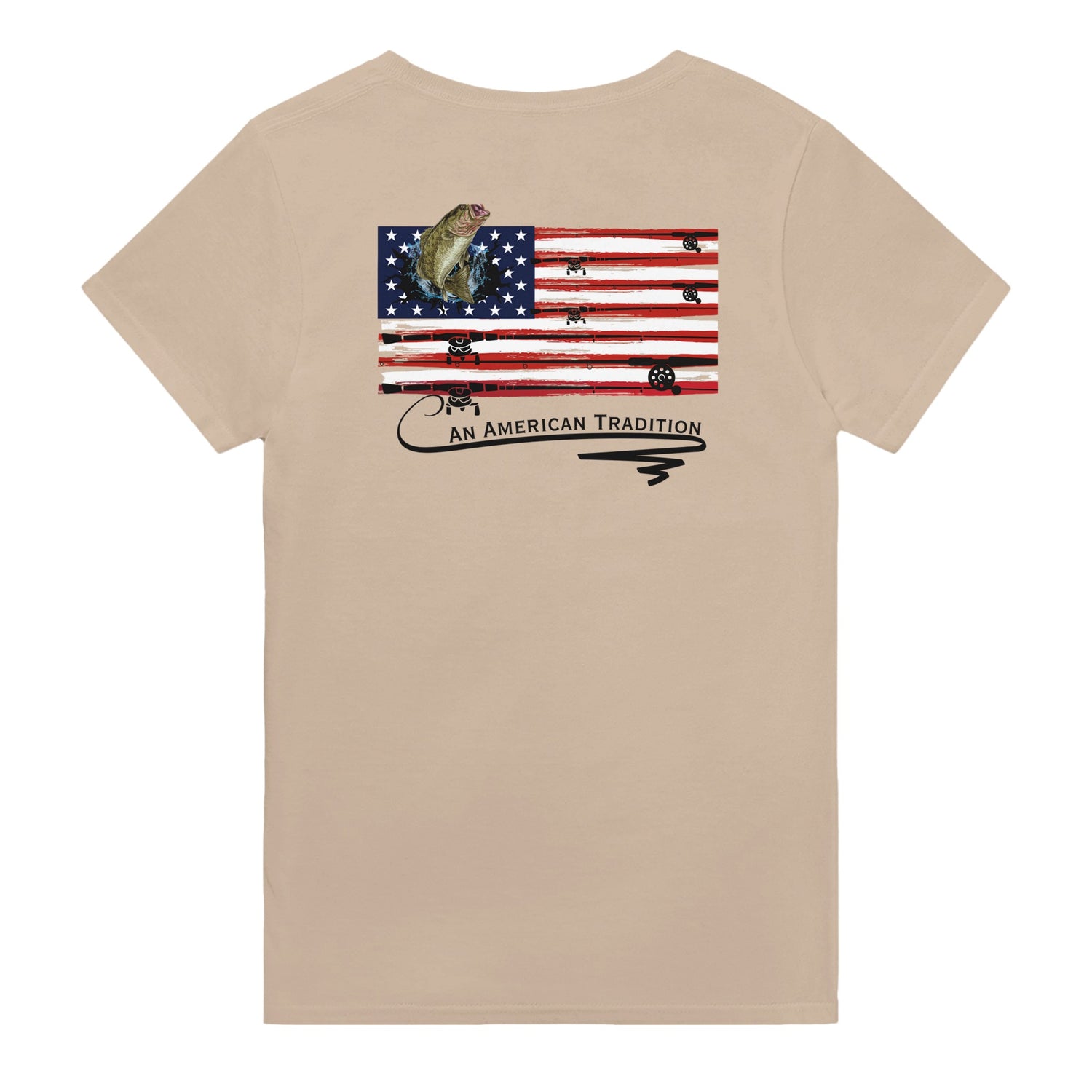 American Tradition - Fishing - Heavyweight Unisex Crewneck T-shirt