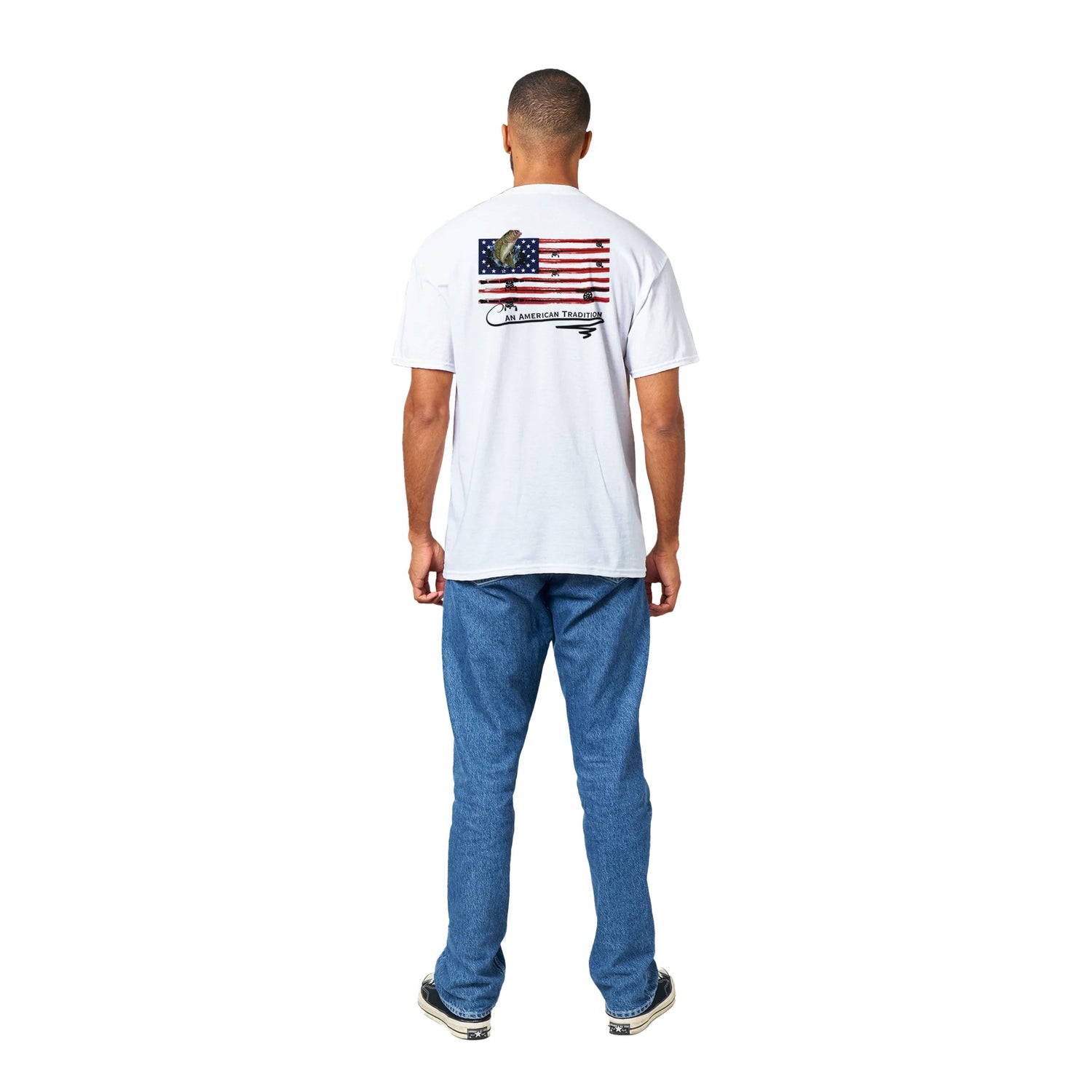 American Tradition - Fishing - Heavyweight Unisex Crewneck T-shirt