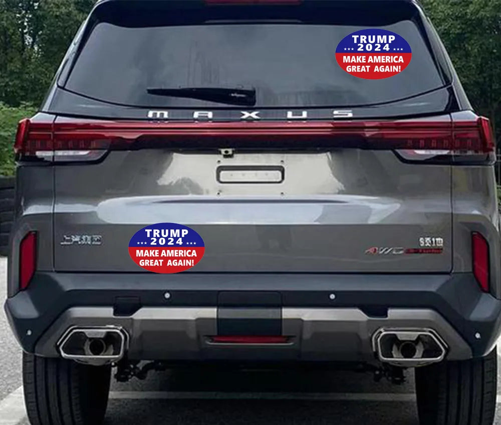 5 Pack Trump 2024 Car Stickers,6 inches x 4 inches Big Trump Letters Car Decal, Make America Great Again 2024 Bumper Stickers