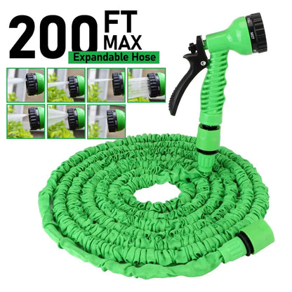 25FT-200FT High-Pressure Expandable Magic Hose, Car Wash Pipe, Home Garden Watering Hose, Multi-Function, Gardening Cleaning