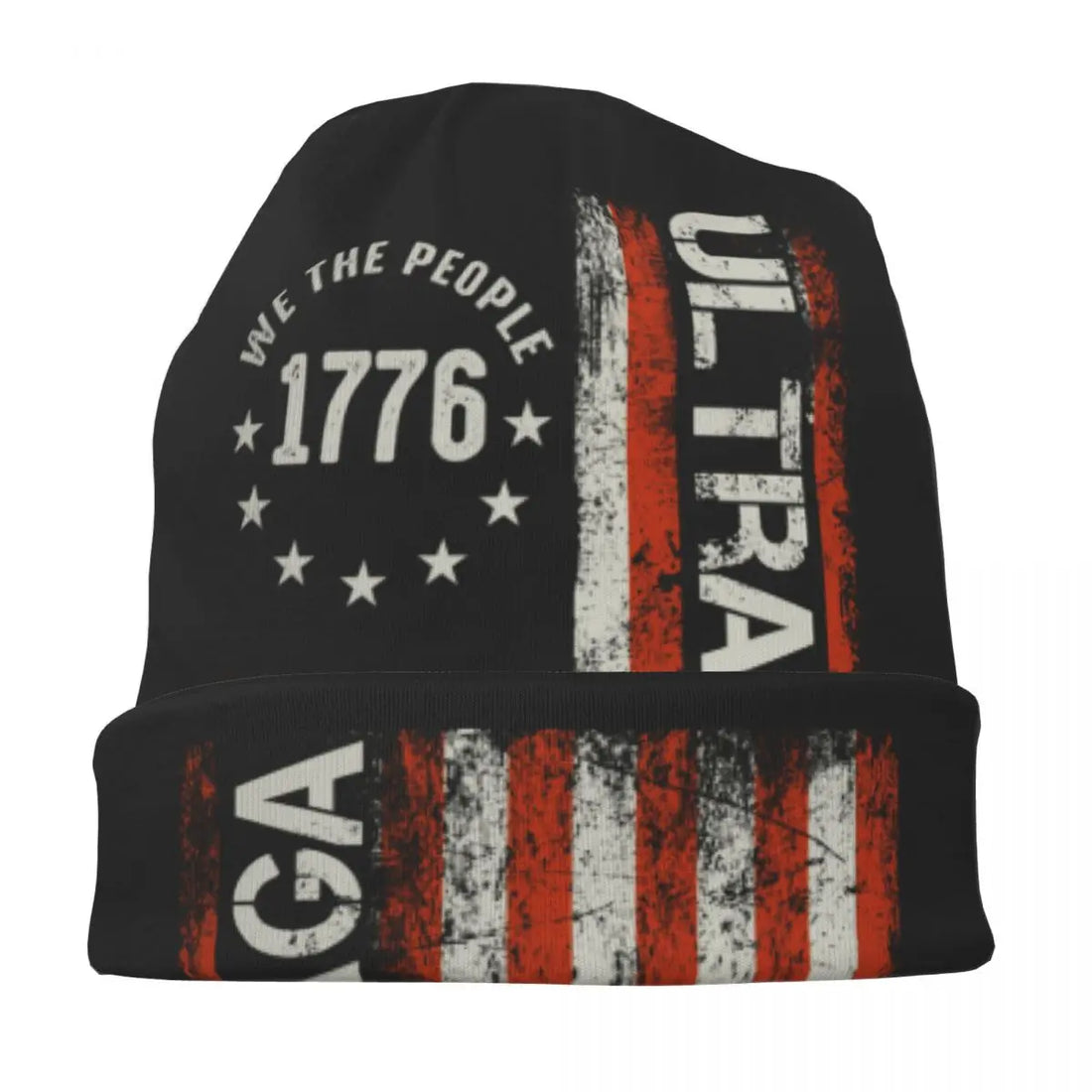 Trump Ultra MAGA American Flag Skullies Beanies Hat Casual Men Women Ski Caps Warm Head Wrap Bonnet