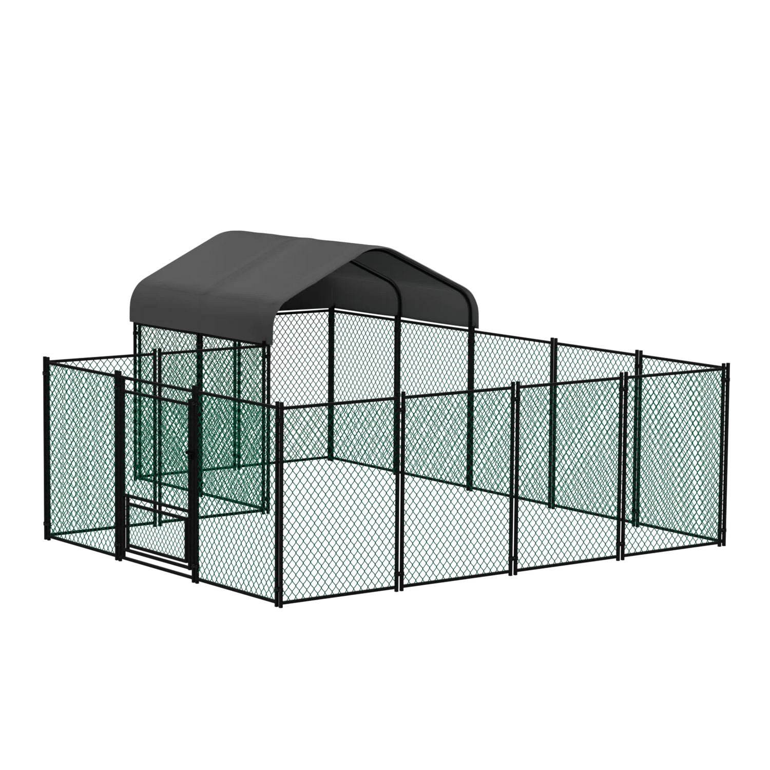 Chicken Coop 12.9x10.2x5.1ft Chicken Run Pen for Yard with Cover Outdoor Metal Portable Chicken Tractor Cage Enclosure Crate