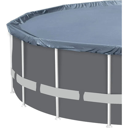 Swimming Pool Softsided Pool Grey/White Tubing 18ft, 52in Deep  Frame Pool/Cover/Ladder/Filter EZ100/Maintenance Kit