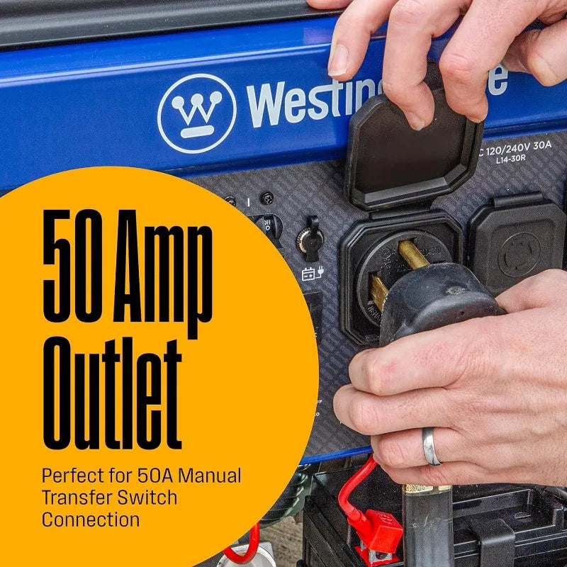 &quot;Ultimate Power Solution: 12500 Peak Watt Tri-Fuel Portable Generator with Remote Start&quot;