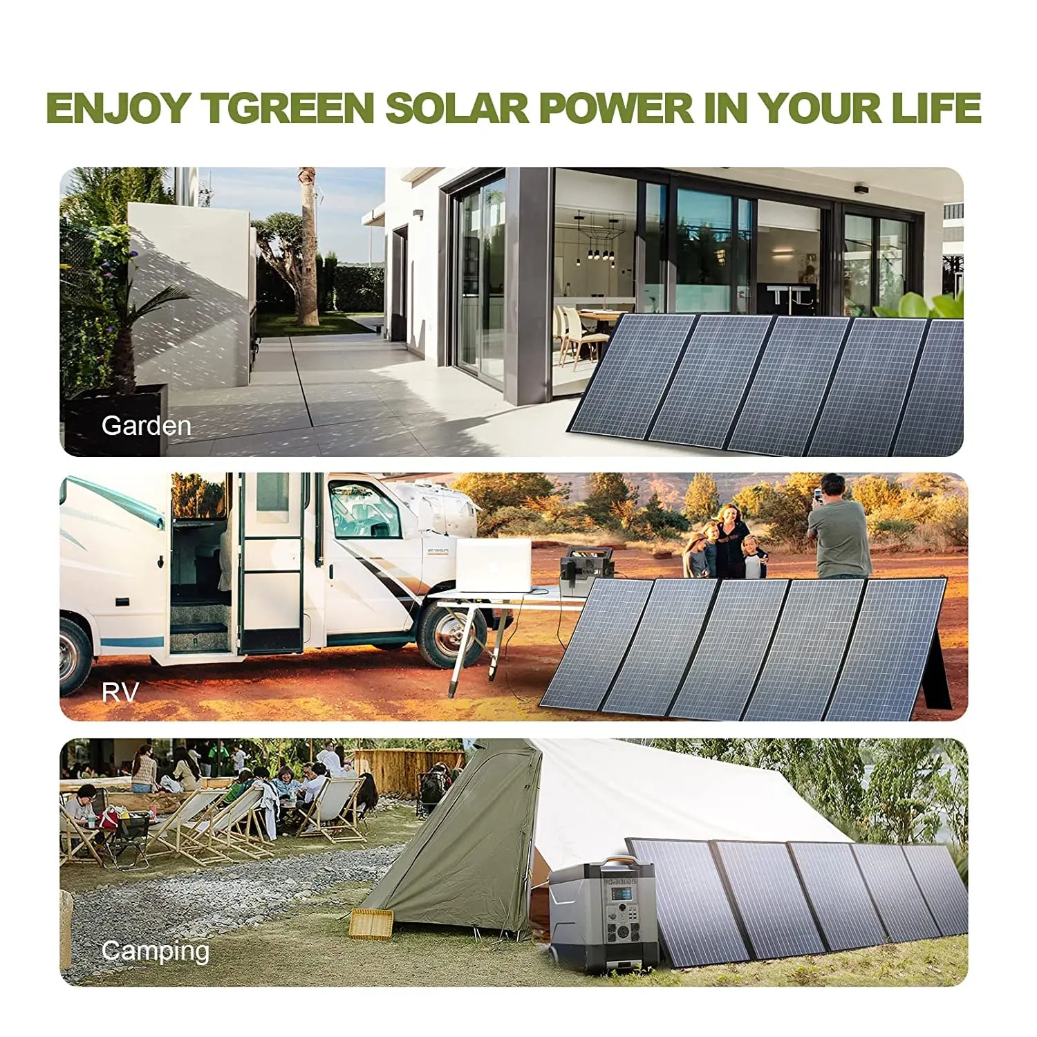 ALLPOWERS Foldable Solar Panel 400W / 200W / 140W / 100W / 60W Solar Charger with Solar Output for Power Station Solar Generator