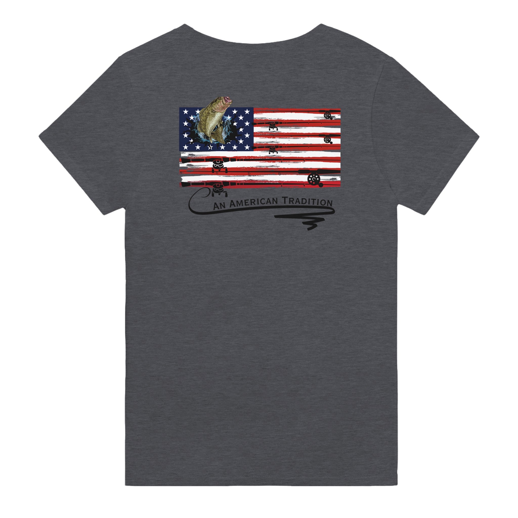 American Tradition - Fishing - Heavyweight Unisex Crewneck T-shirt