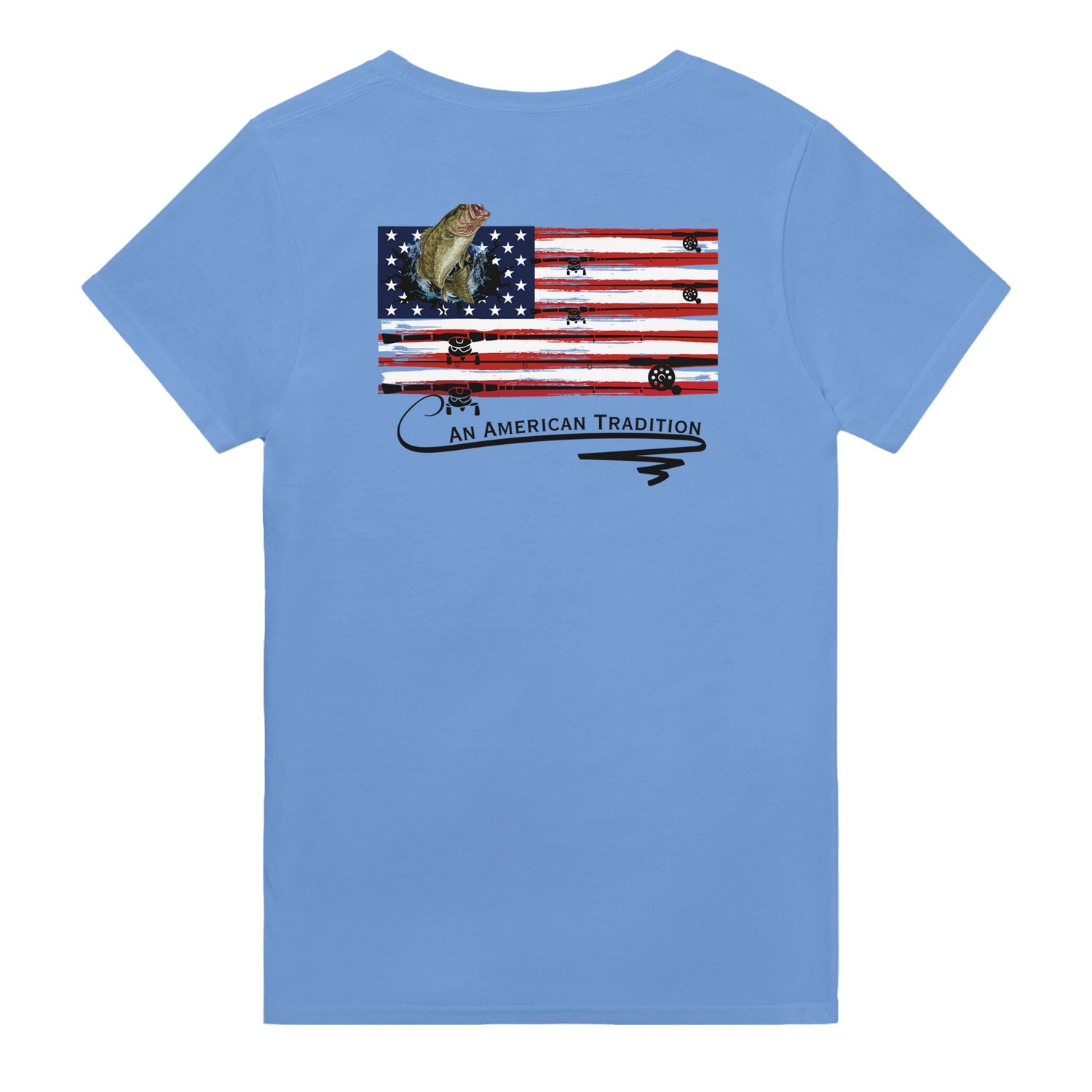 American Tradition - Fishing - Heavyweight Unisex Crewneck T-shirt