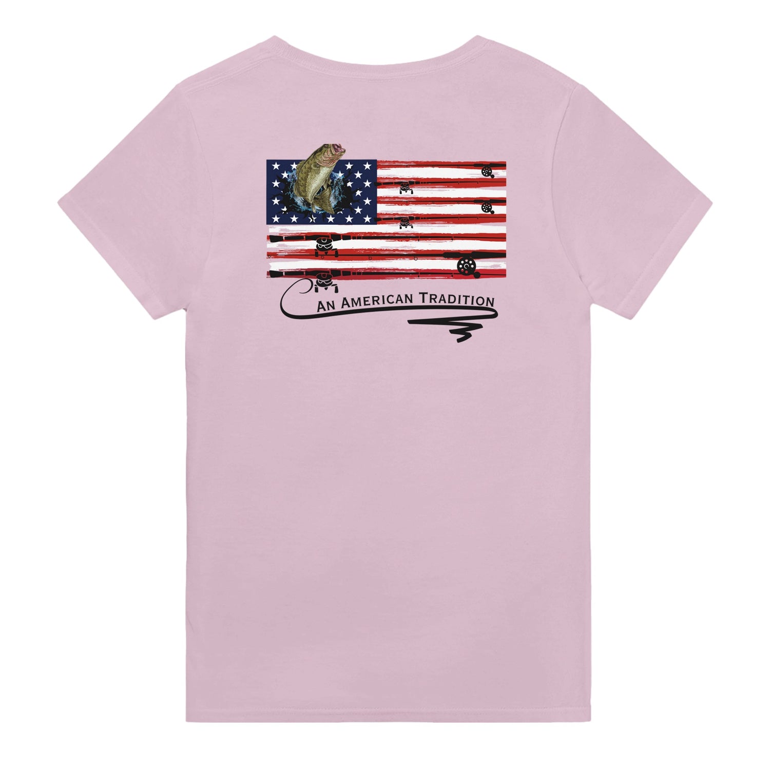 American Tradition - Fishing - Heavyweight Unisex Crewneck T-shirt