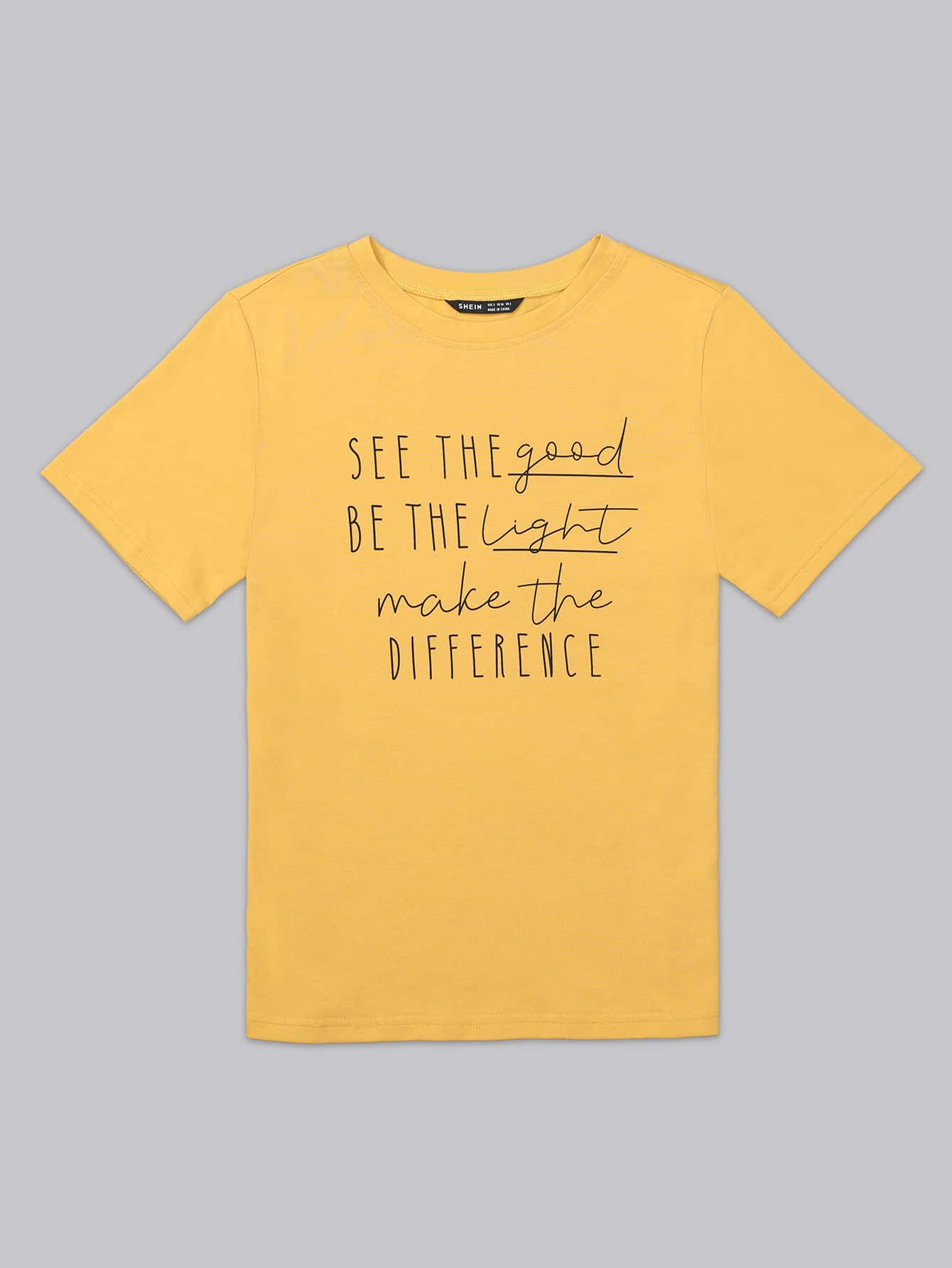 Essnce Slogan Graphic Round Neck Tee