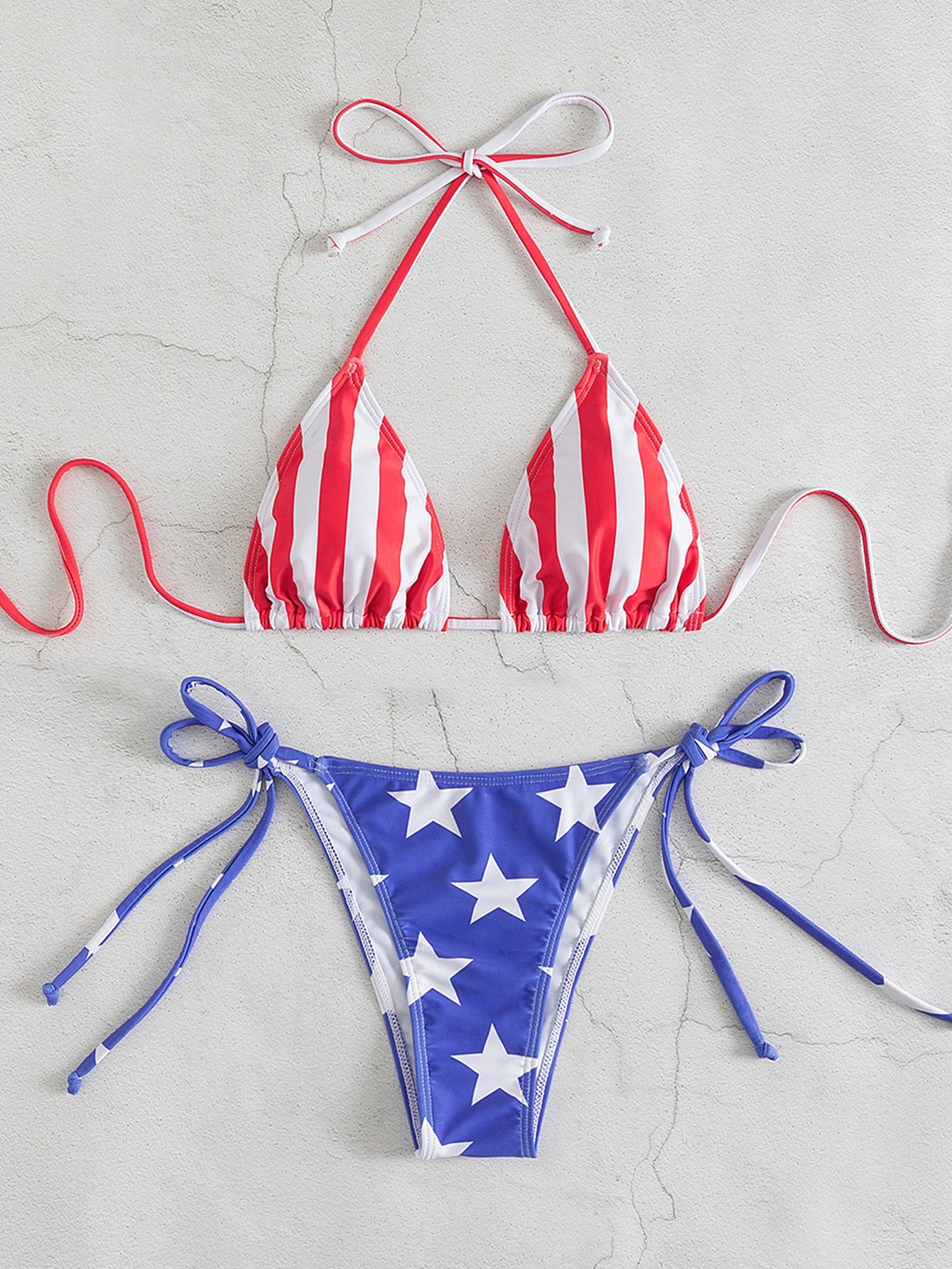 American Flag Bikini Set - 2 Piece Swimsuit