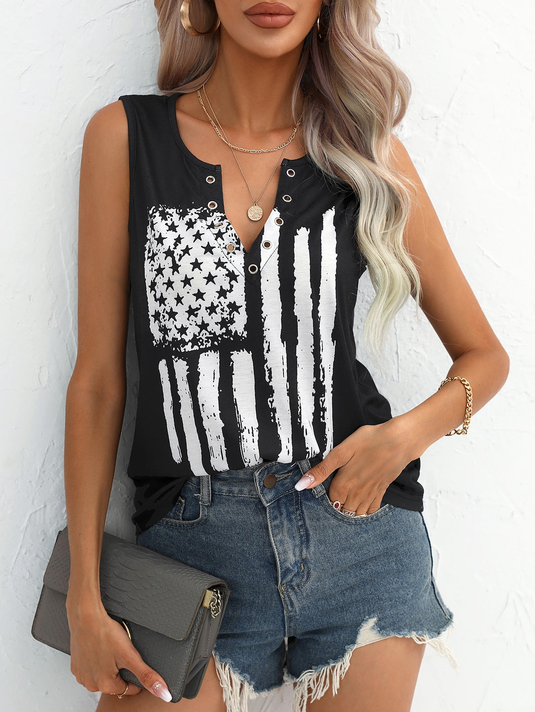 American Flag Tank Top