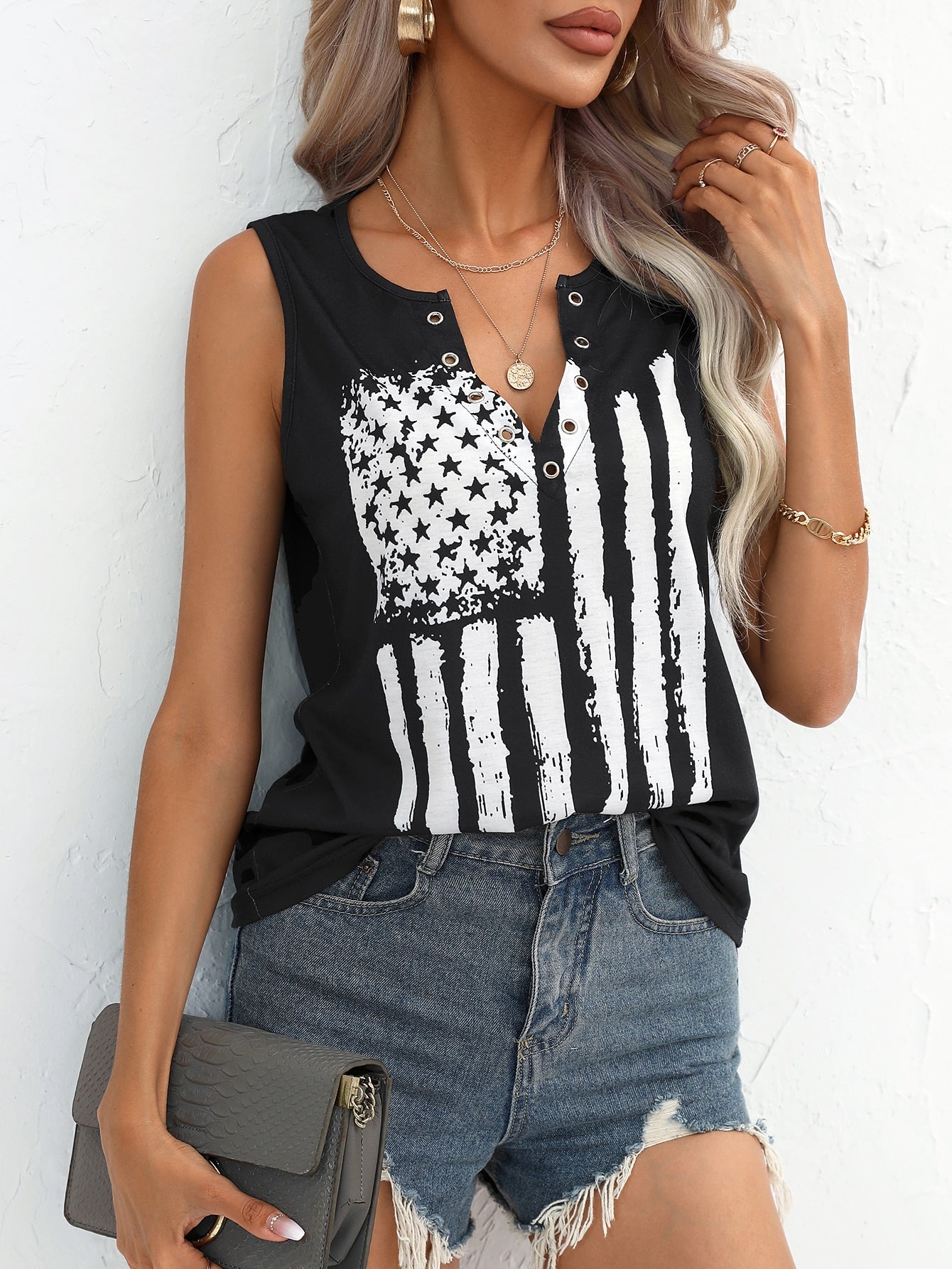 American Flag Tank Top