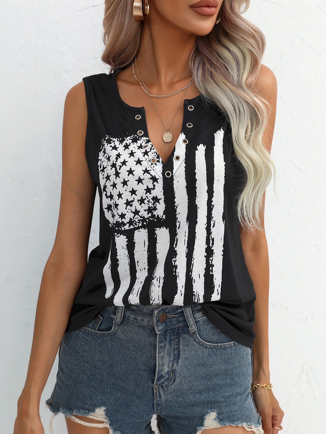 American Flag Tank Top