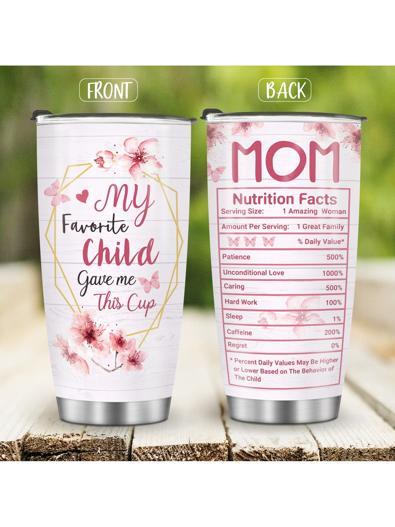 For Mom From Favorite Child - Stainless Steel Tumbler 20oz Gift