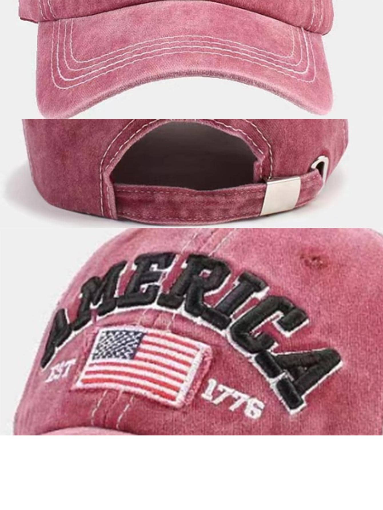 American Flag Embroidered Baseball Cap