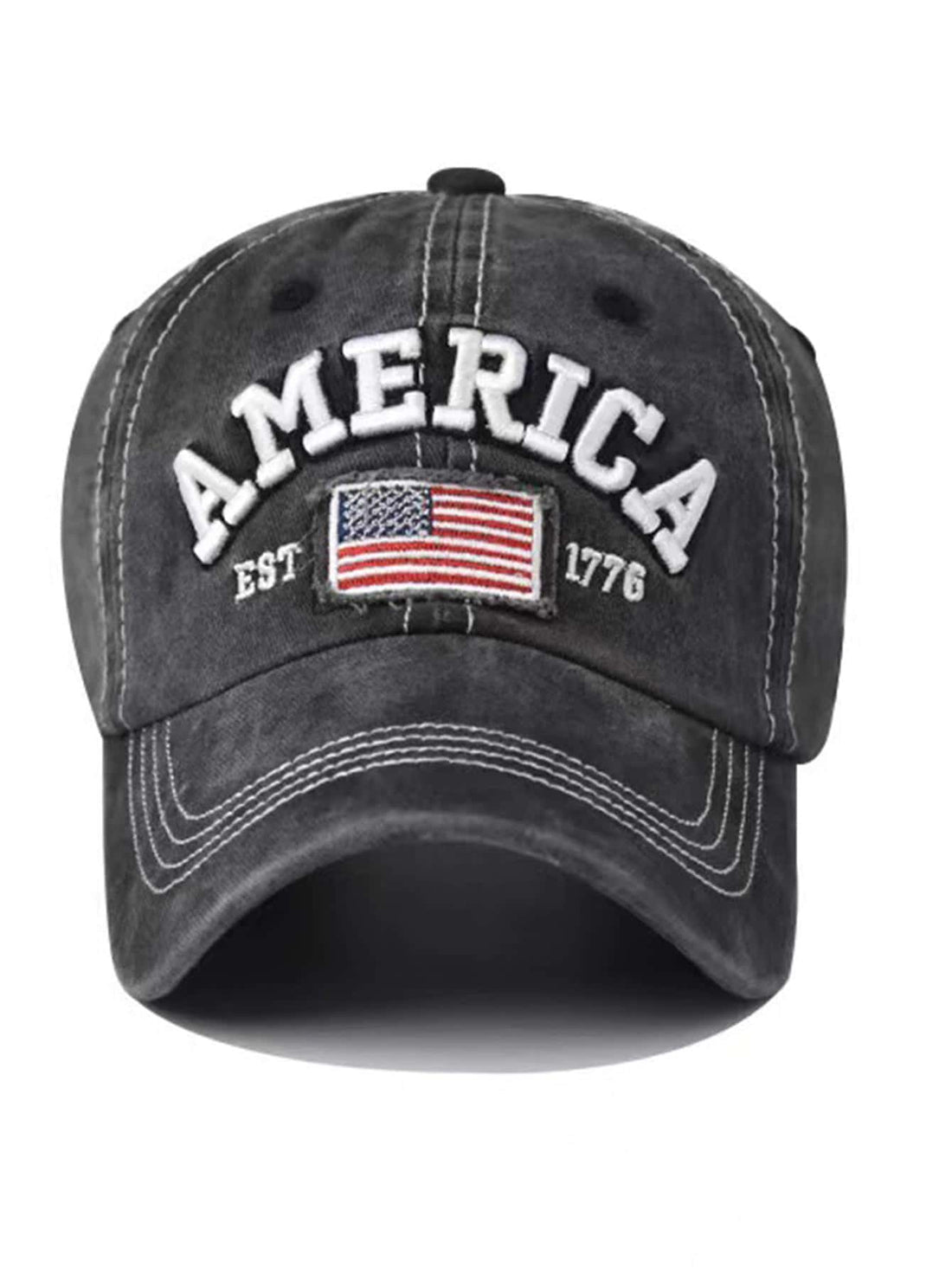 American Flag Embroidered Baseball Cap