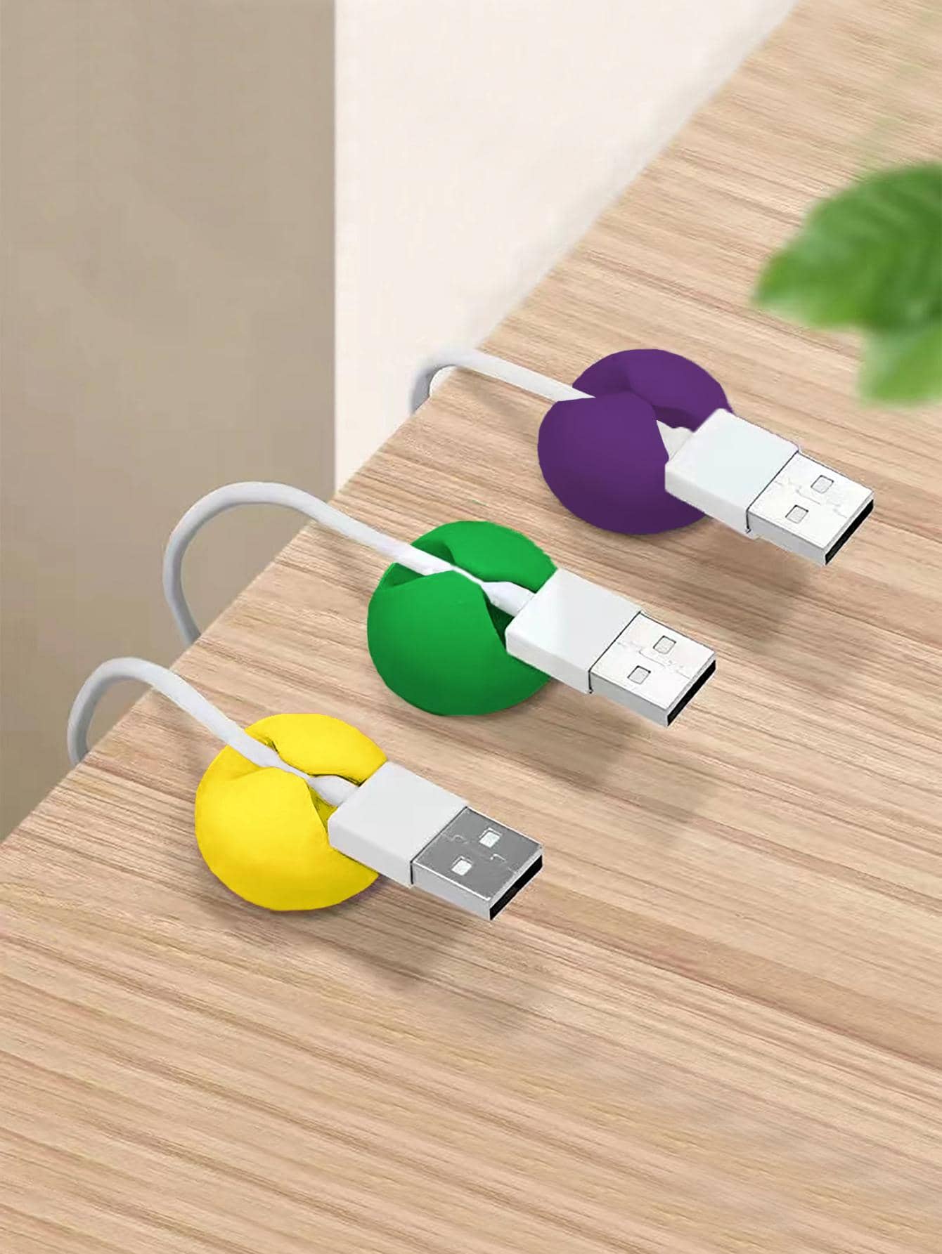 3pcs Round Data Cable Organizer