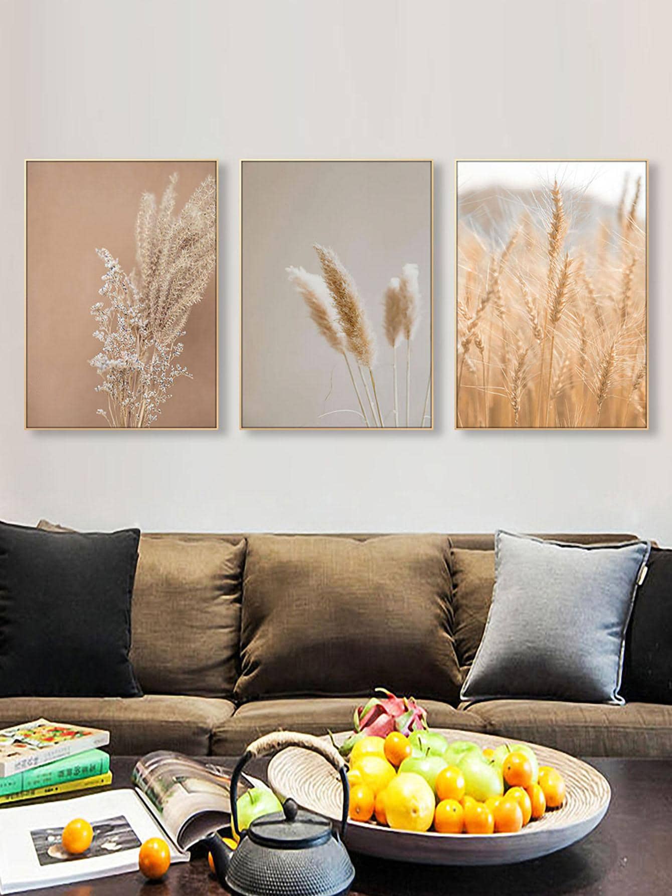 3pcs Scenery Print Unframed Painting