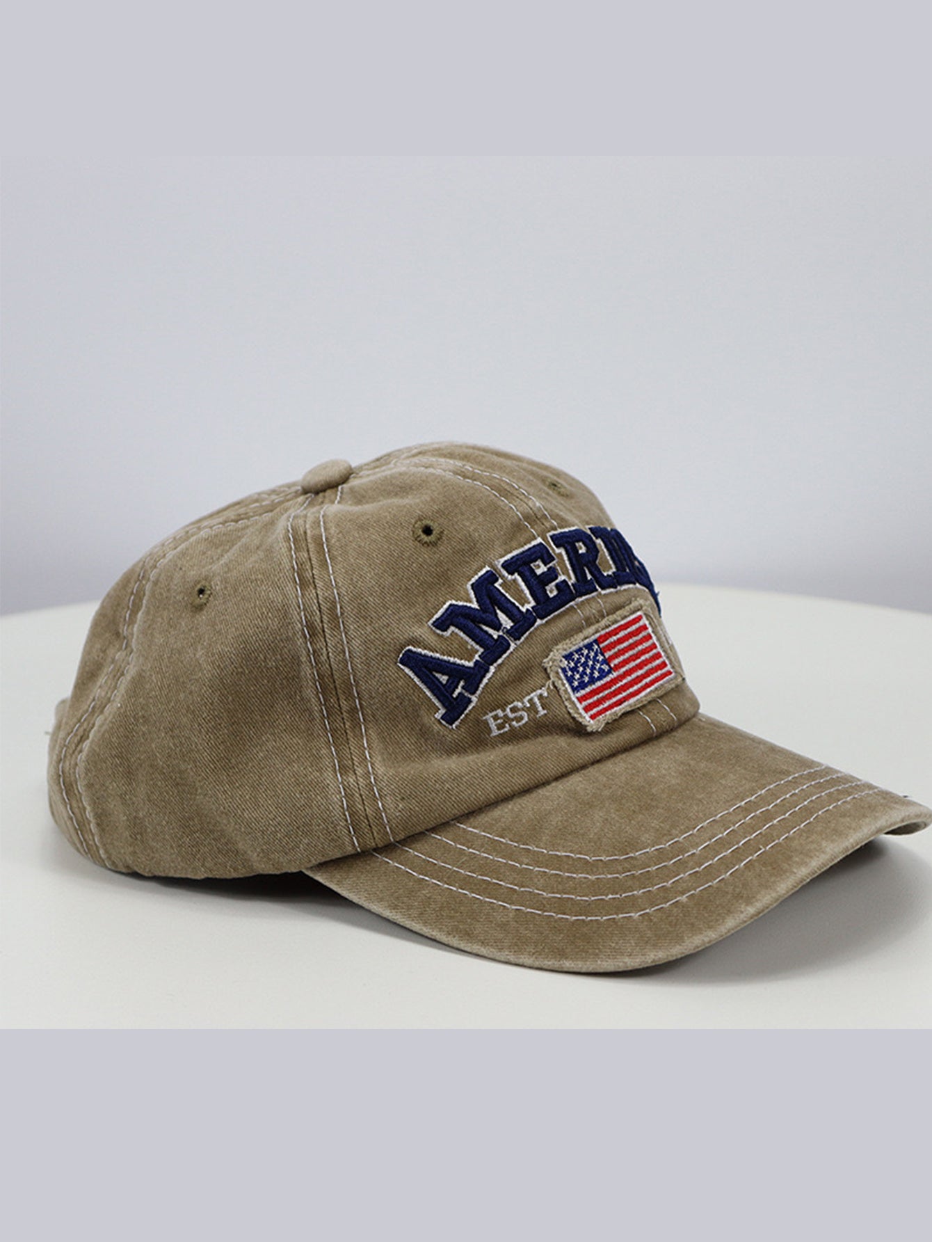 American Flag Embroidered Baseball Cap