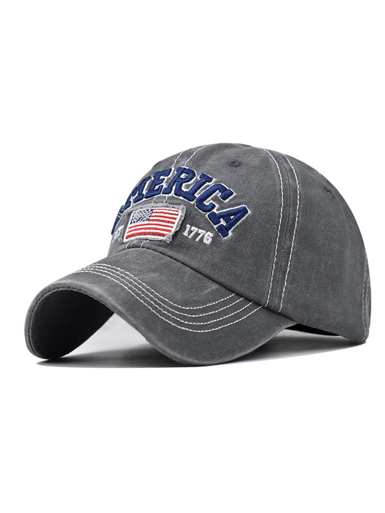 American Flag Embroidered Baseball Cap