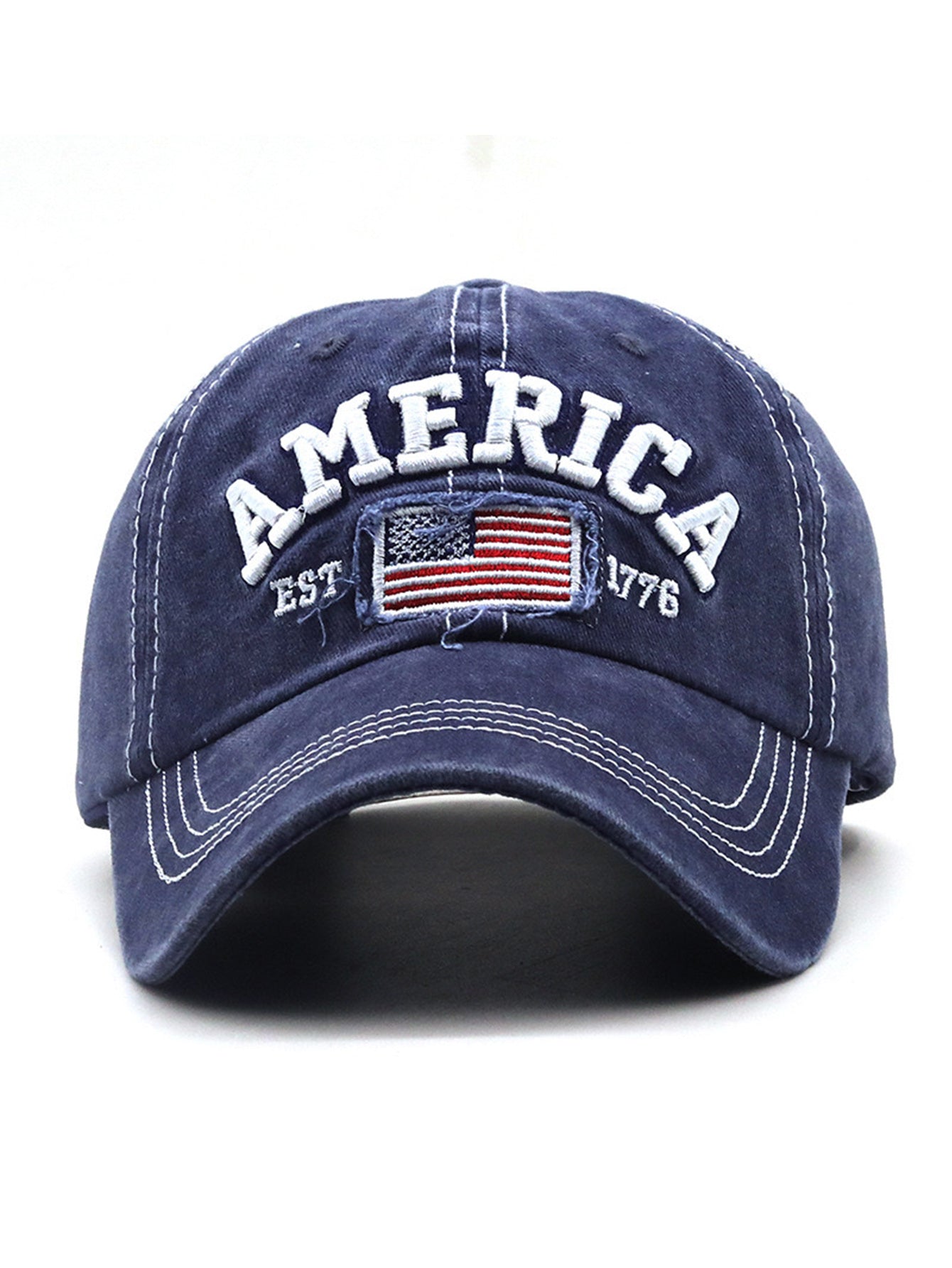 American Flag Embroidered Baseball Cap