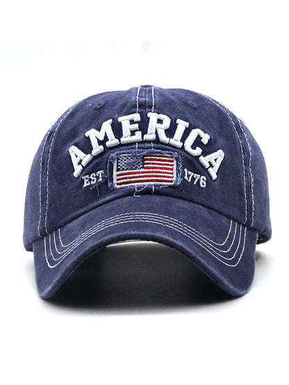 American Flag Embroidered Baseball Cap