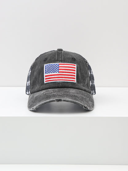 American Flag Mesh Baseball Cap