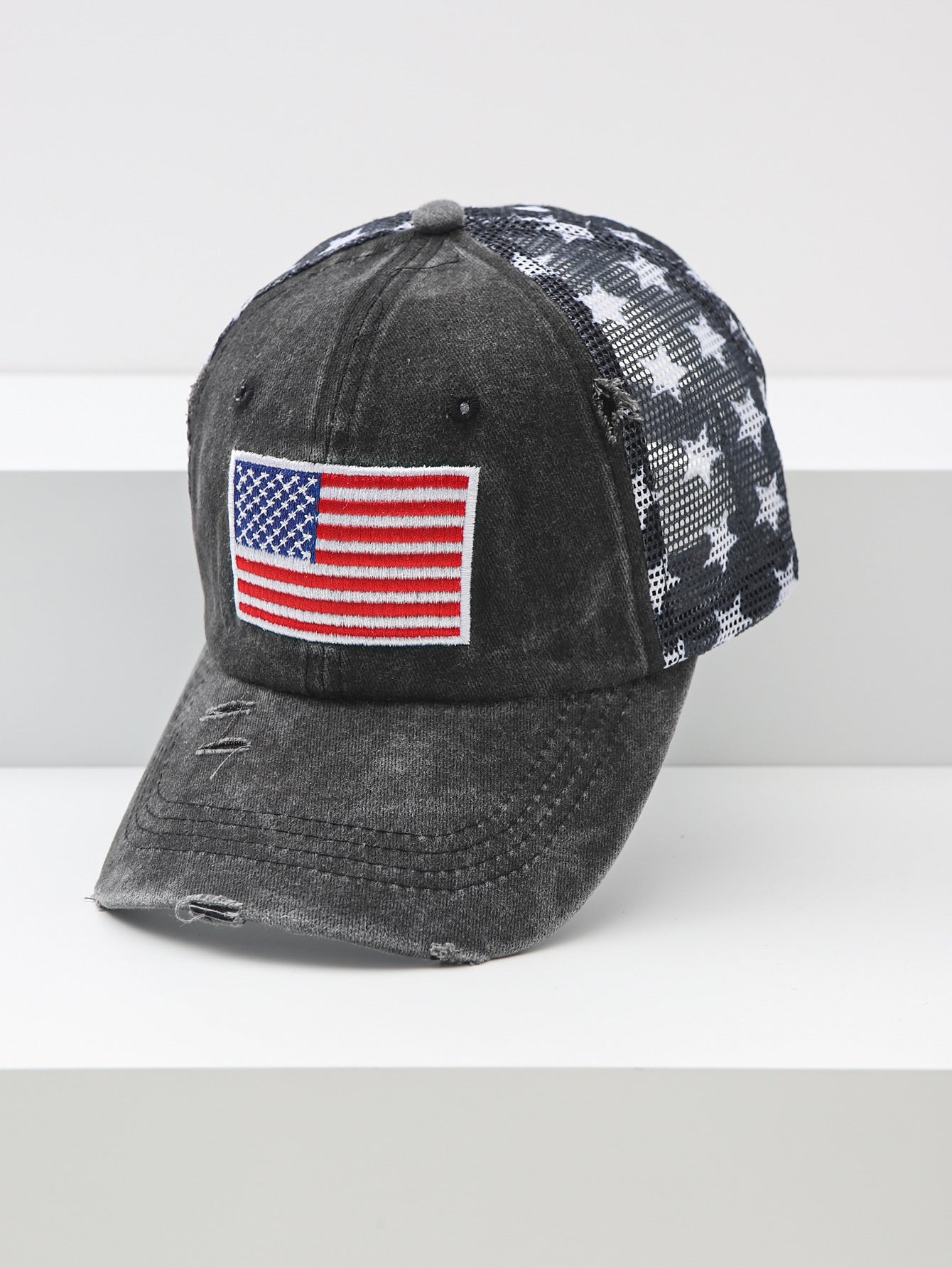 American Flag Mesh Baseball Cap