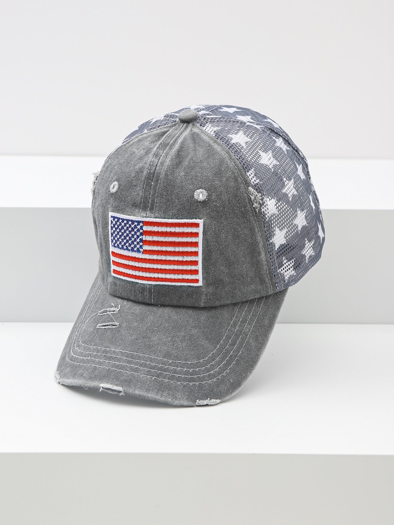 American Flag Mesh Baseball Cap