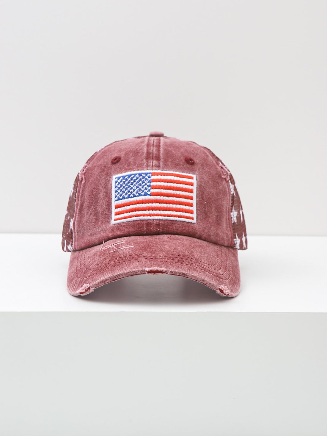 American Flag Mesh Baseball Cap