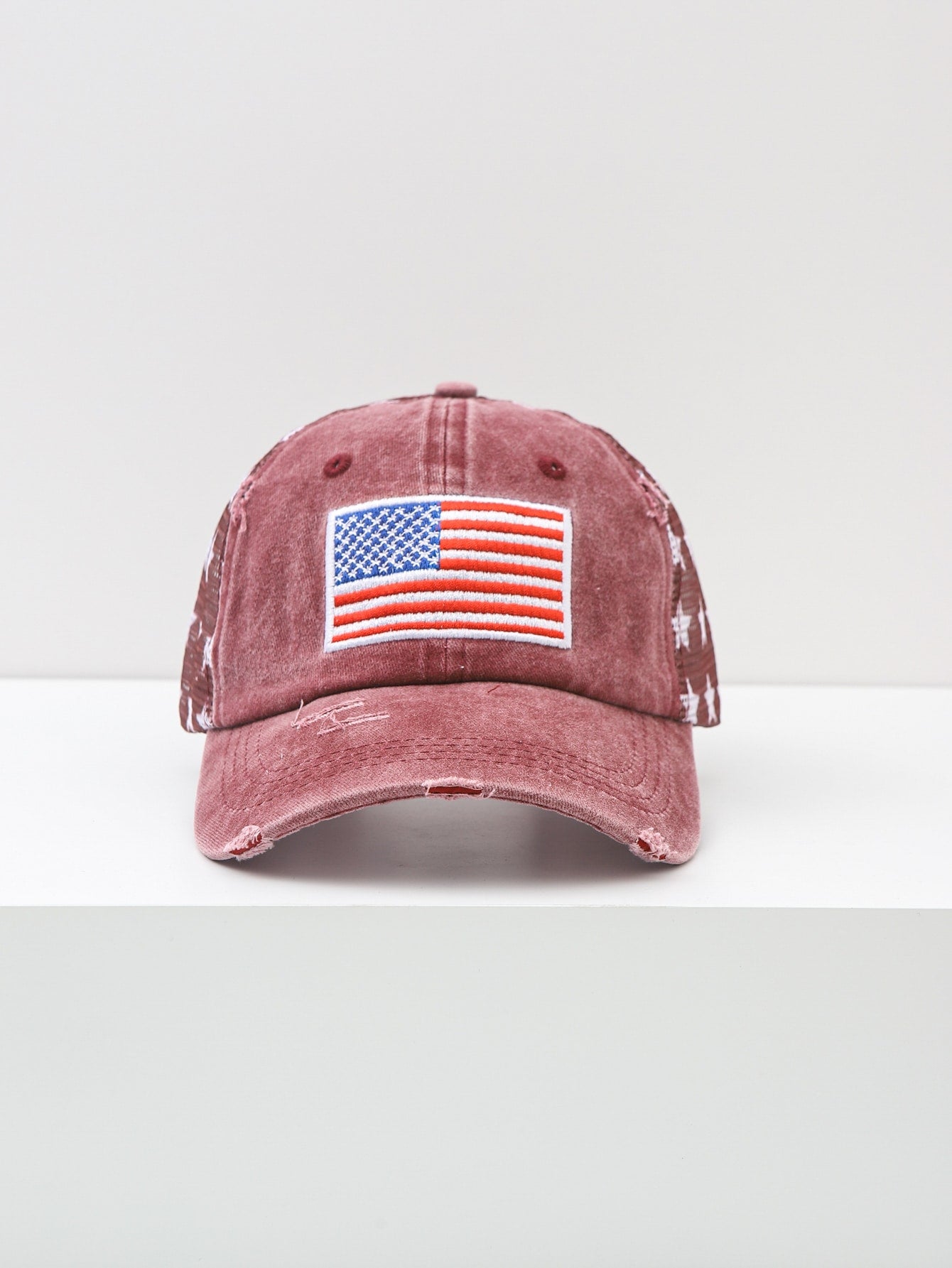 American Flag Mesh Baseball Cap