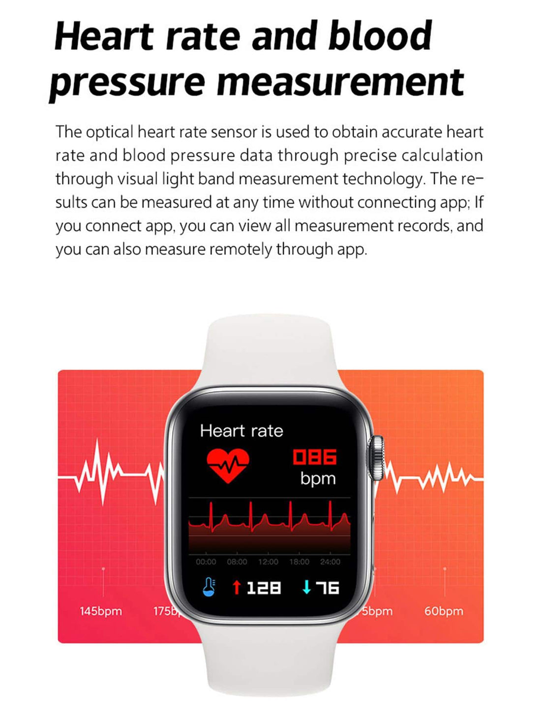 S8pro Smart Watch - Color Screen, Full Bonding Touch Screen, Heart Rate And Blood Pressure Monitor, Pedometer, Nfc Access Control