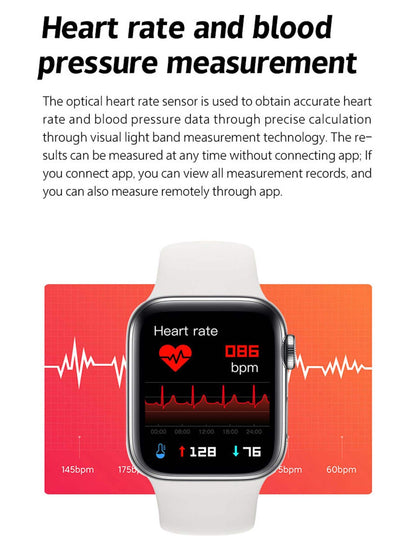 S8pro Smart Watch - Color Screen, Full Bonding Touch Screen, Heart Rate And Blood Pressure Monitor, Pedometer, Nfc Access Control