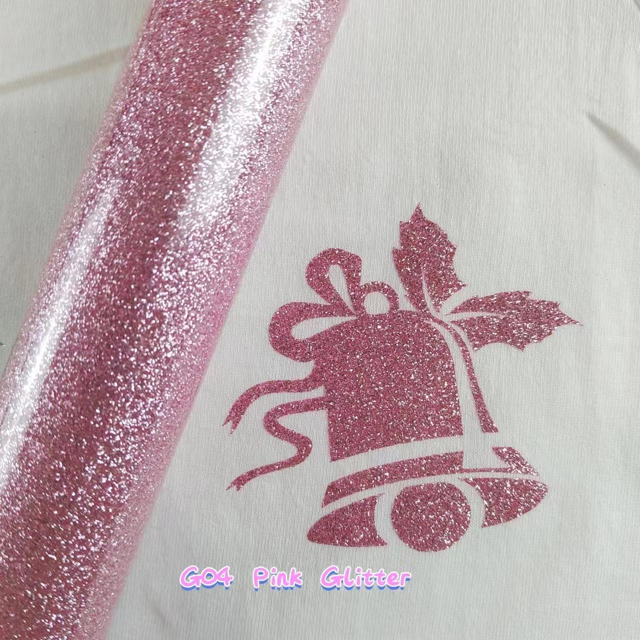 Glitter Heat Transfer Vinyl HTV Film DIY Custom Clothing