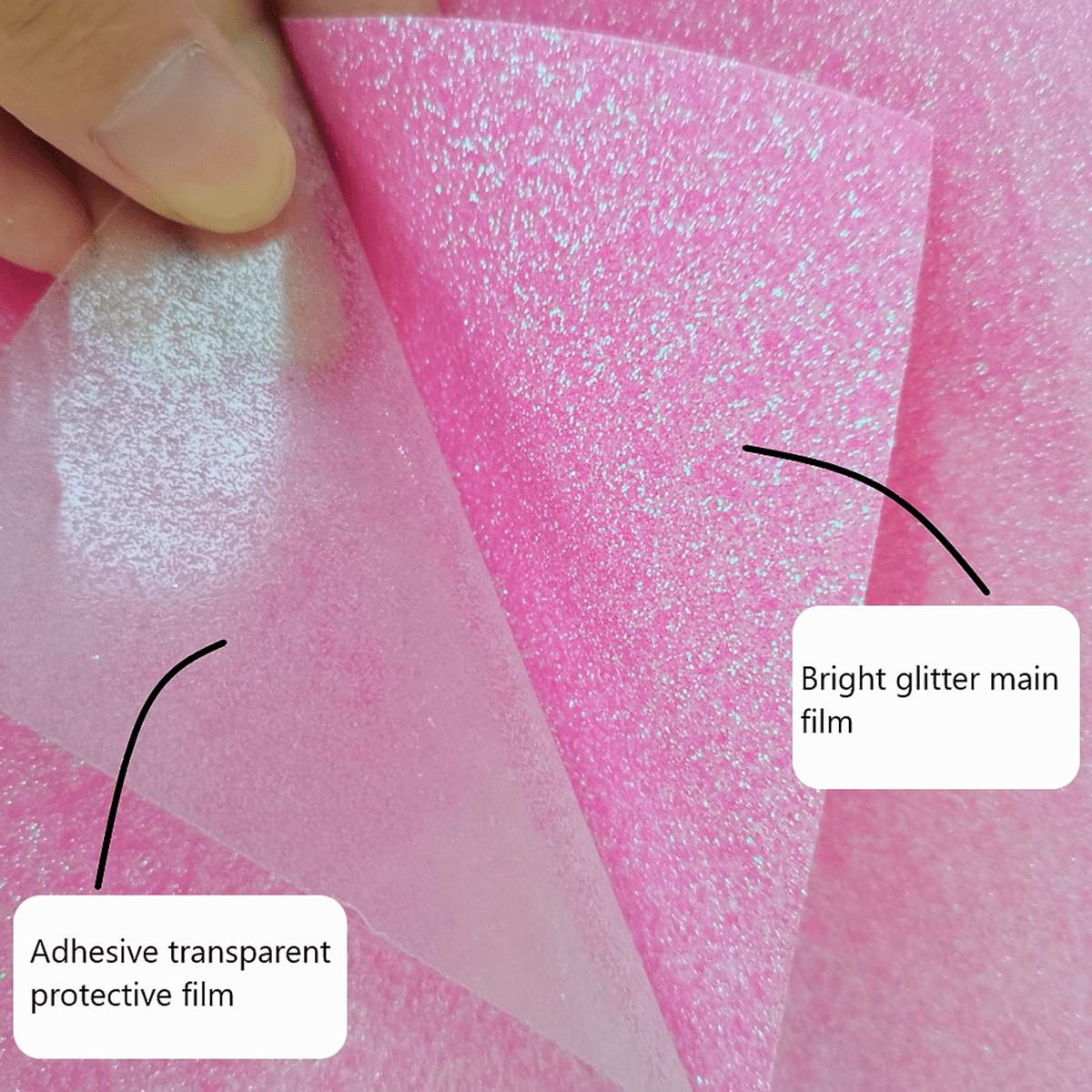 Glitter Heat Transfer Vinyl HTV Film DIY Custom Clothing