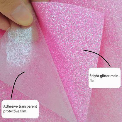 Glitter Heat Transfer Vinyl HTV Film DIY Custom Clothing