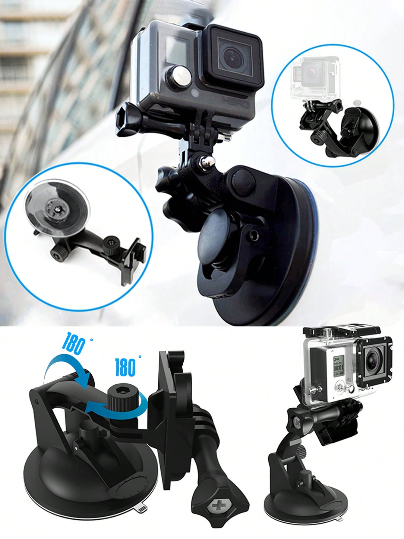 1set Sports Camera Accessories