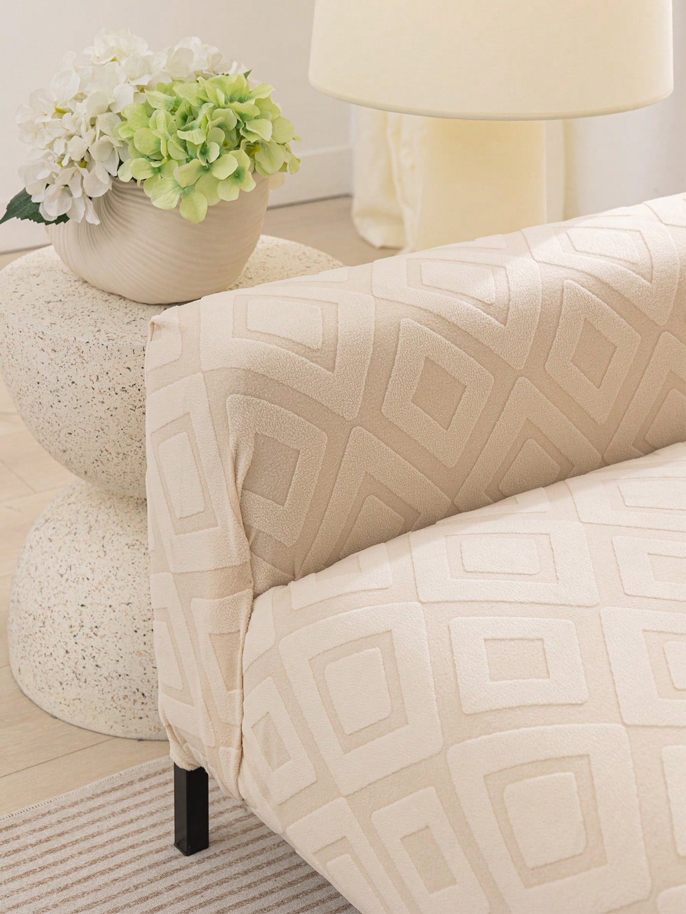 1pc - Jacquard Sofa Cover - Elasticity Slipcover - Stains Resistant - Durable And Cozy Furniture Protector