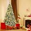 7FT Pre-Lit Snow Flocked Artificial Christmas Tree